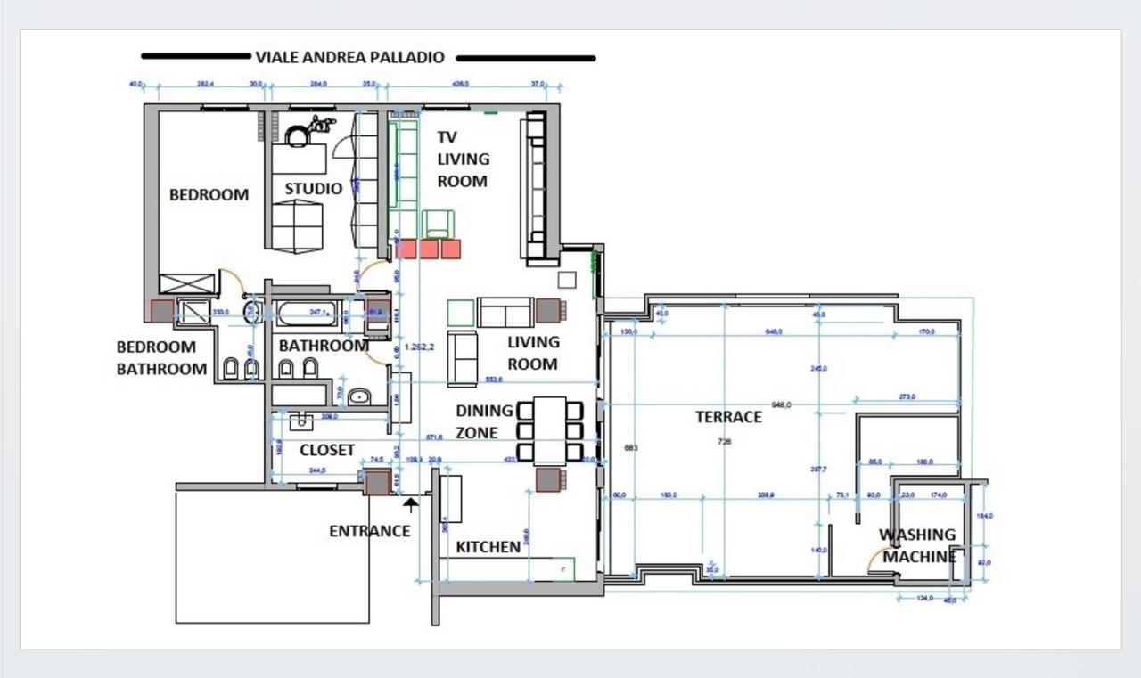 Palladio 20 Loft And Terrace Apartment Verona Bagian luar foto